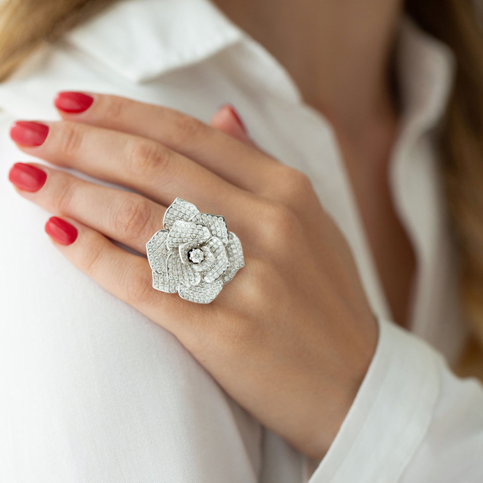 Prsten s diamanty Midnight Witchery