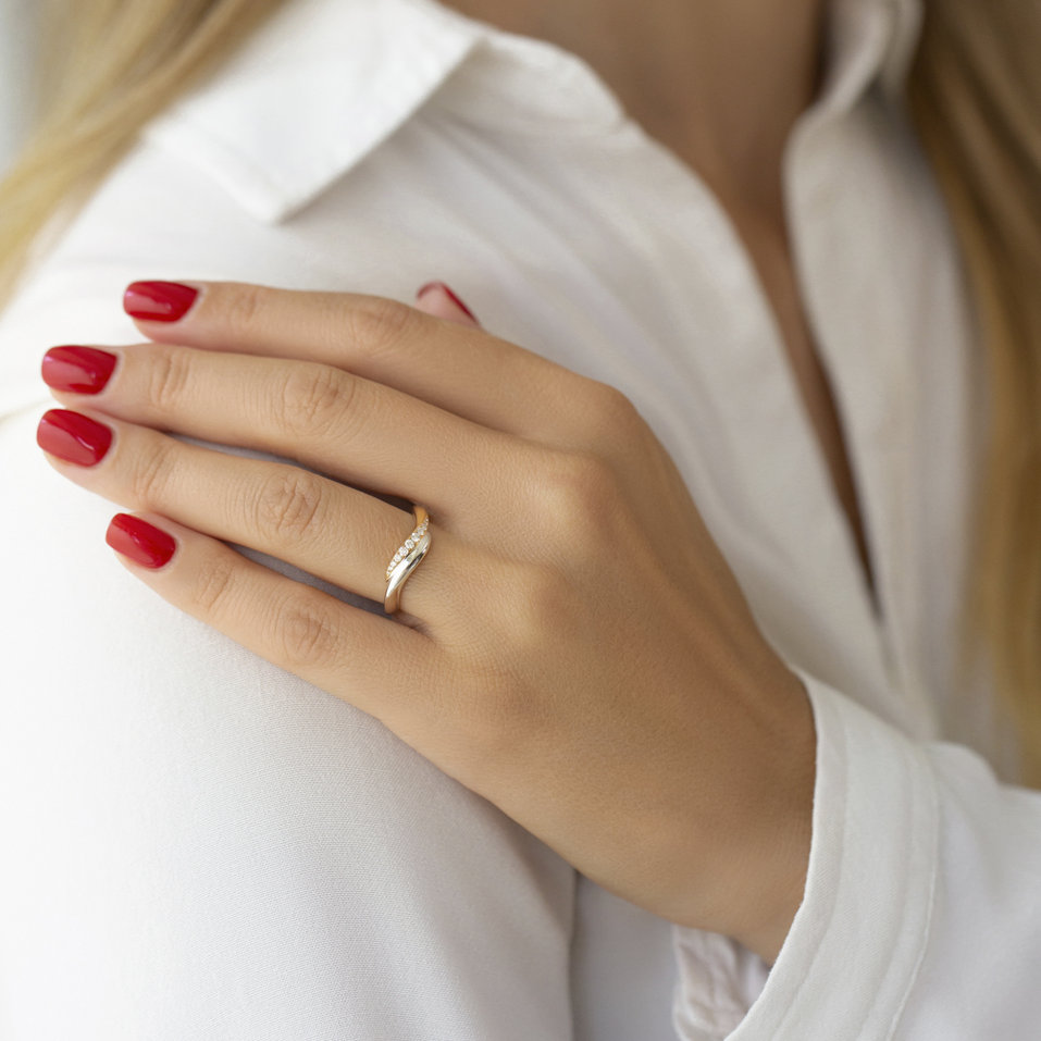 Prsten s diamanty Ewen