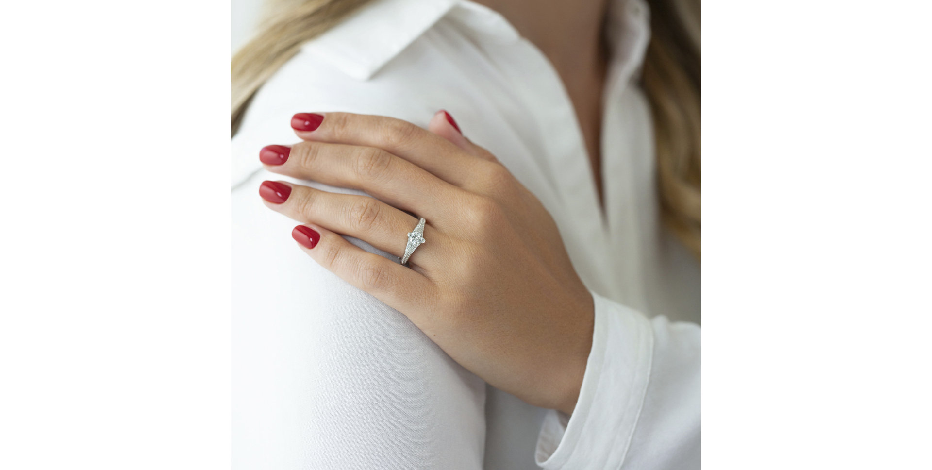 Prsten s diamanty Helena