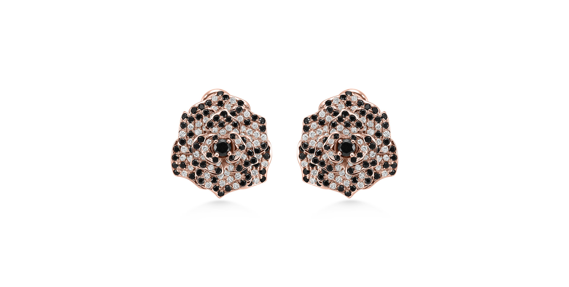 Náušnice s diamanty Witching Rose