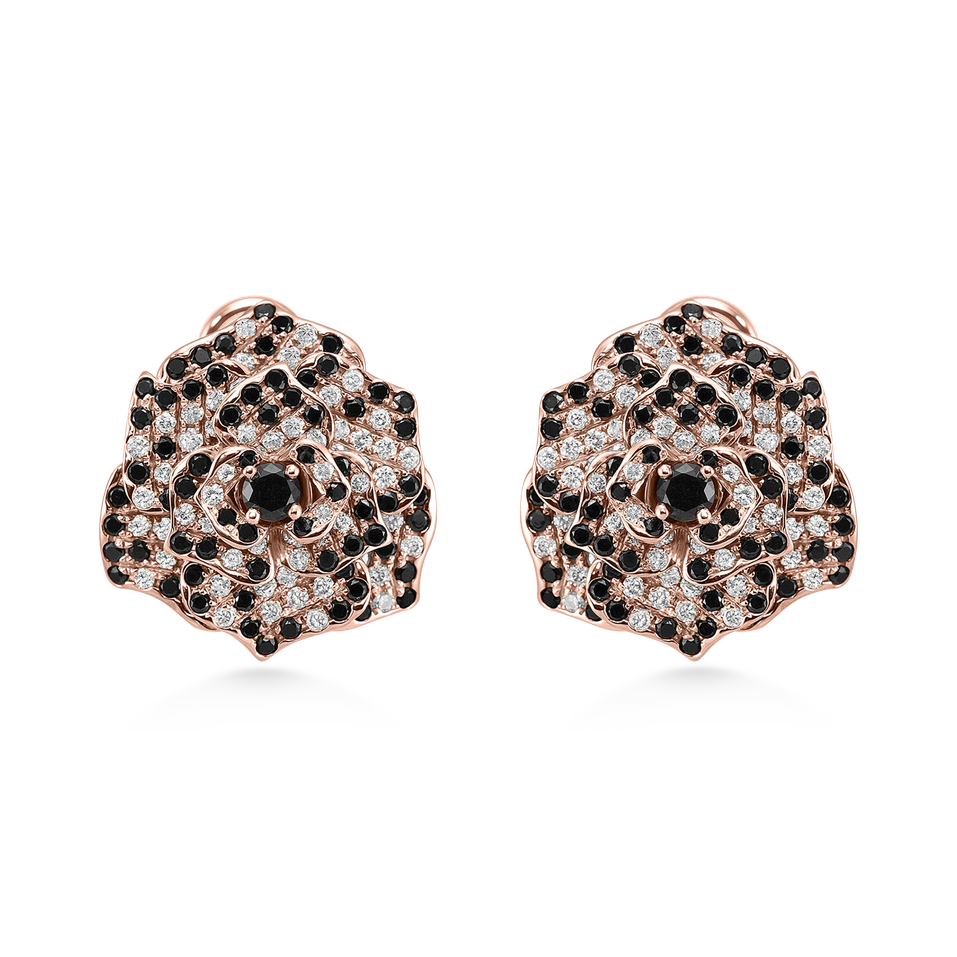 Náušnice s diamanty Witching Rose