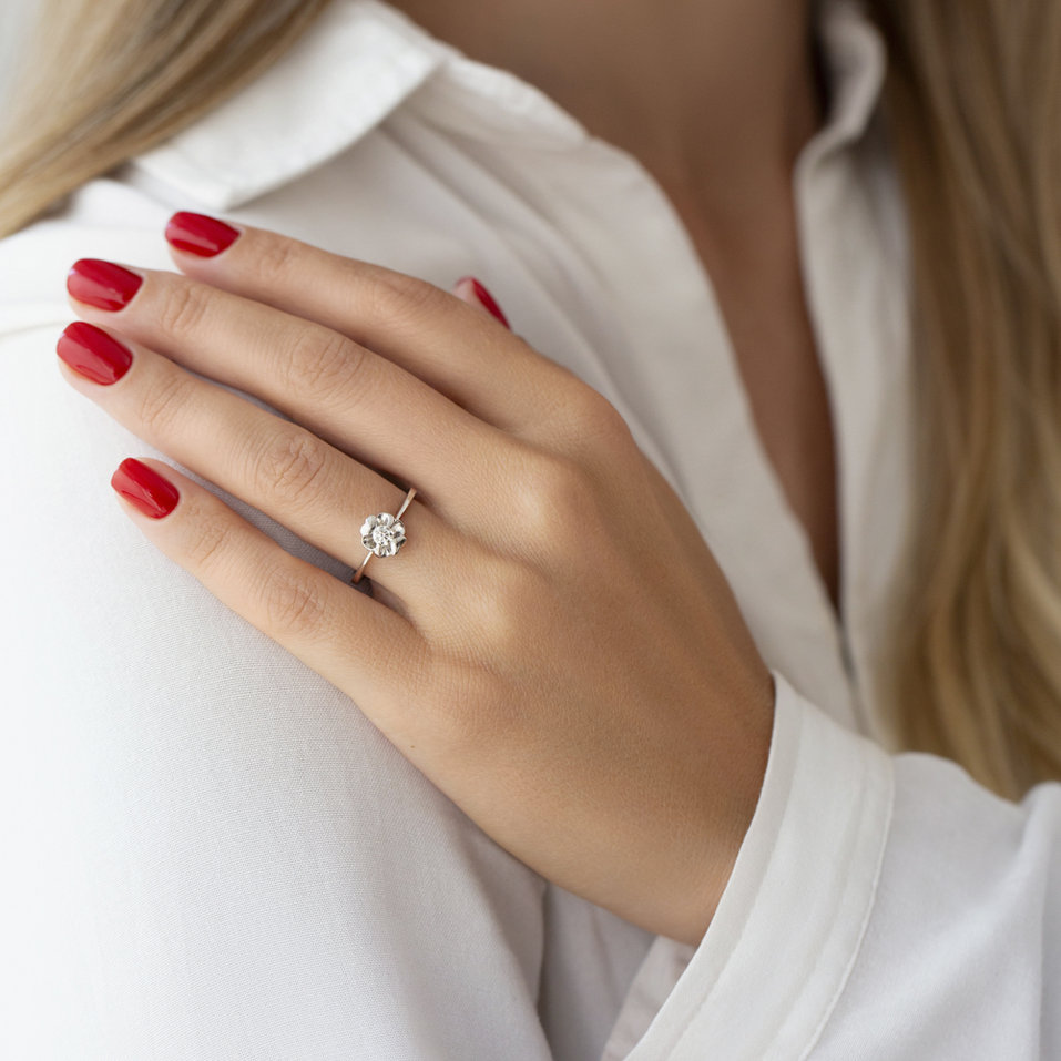 Prsten s diamantem Bree