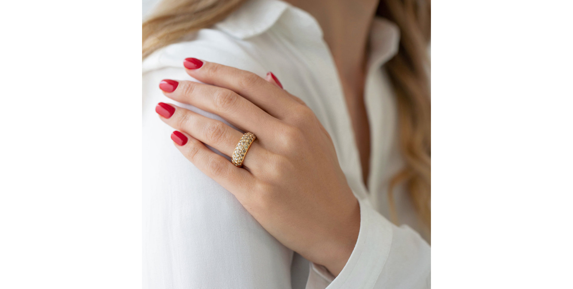 Prsten s hnědými diamanty Cammy