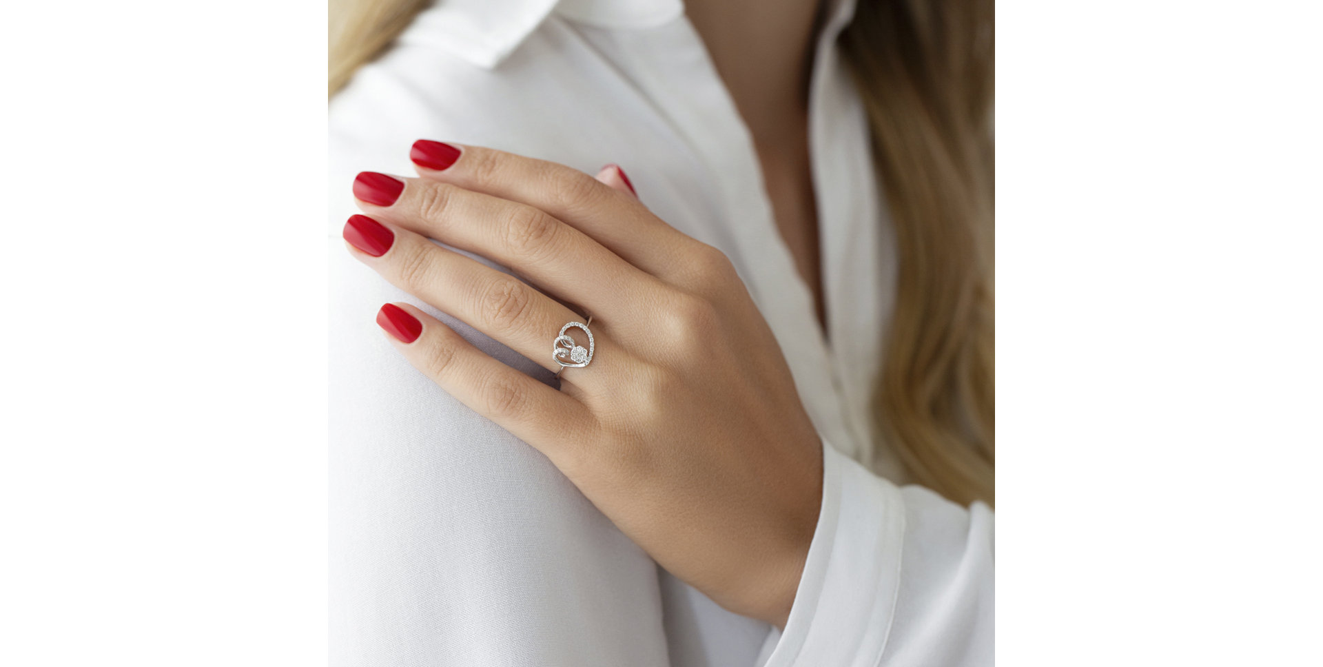 Prsten s diamanty Crépin