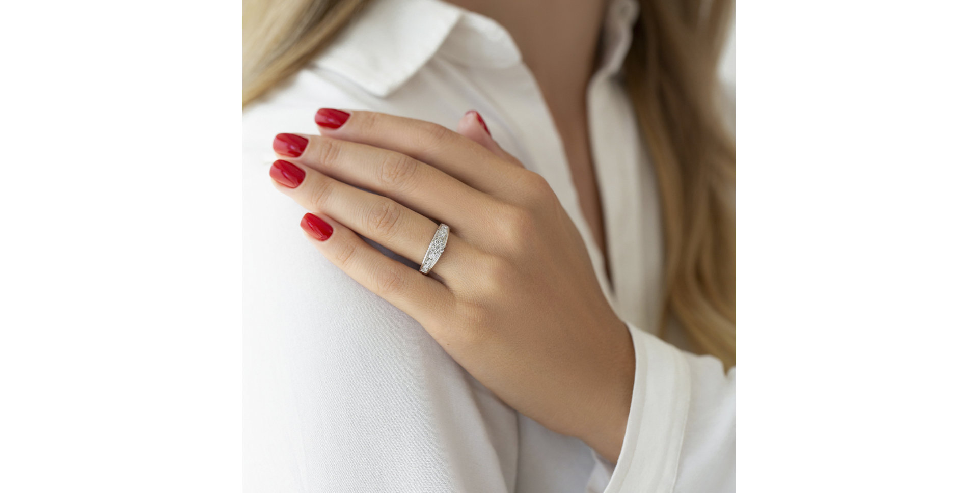 Prsten s diamanty Josephine