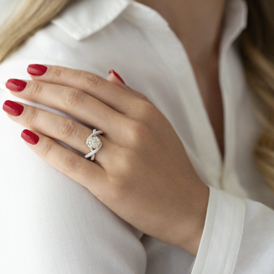 Prsten s diamanty Sylvestre