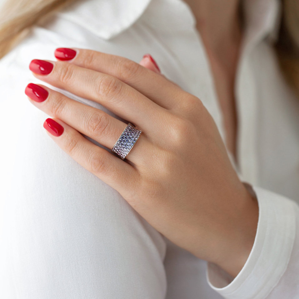 Prsten se safírem Allie