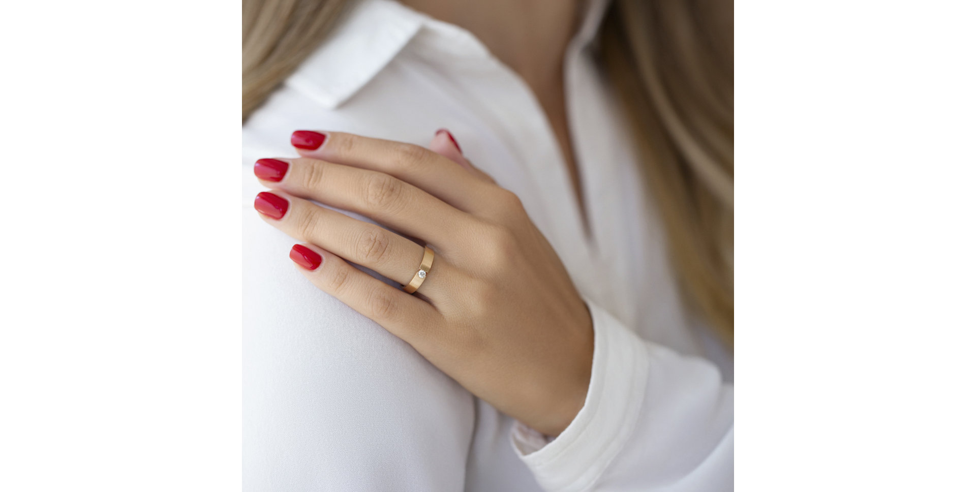 Prsten s diamantem Judith