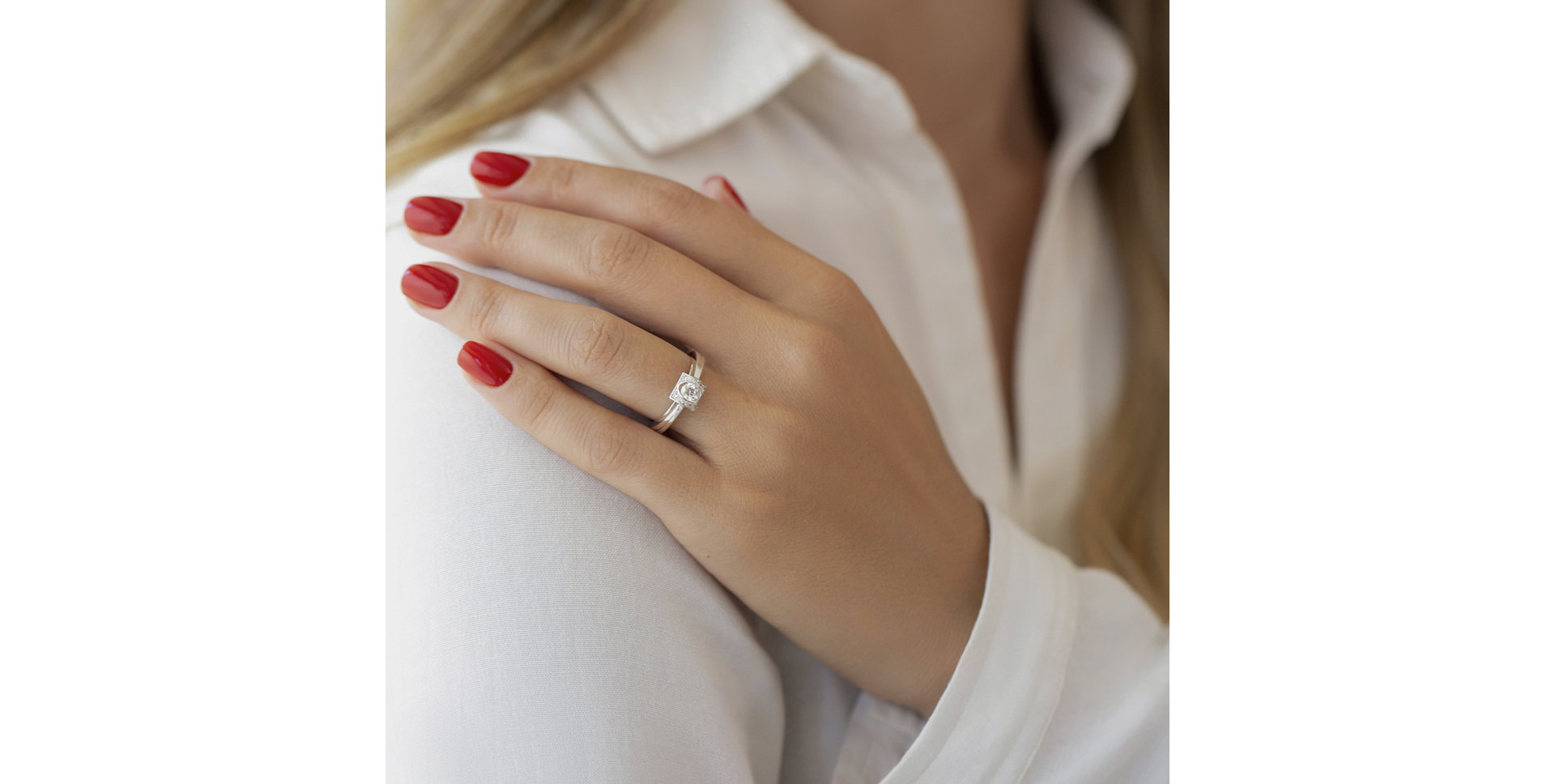 Prsten s diamanty Elegant Galaxy