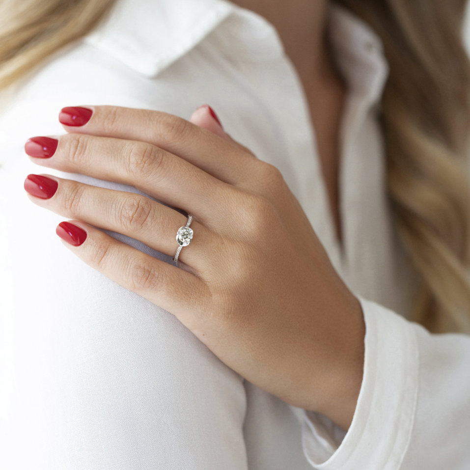 Prsten s diamanty Midnight Madame