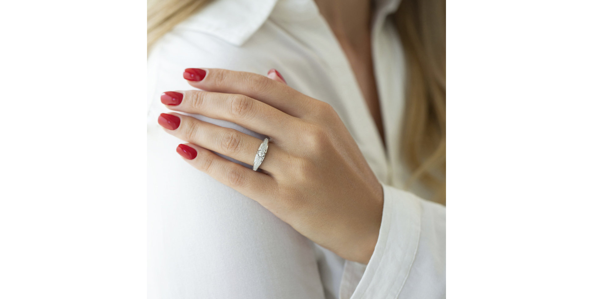 Prsten s diamanty Germaine