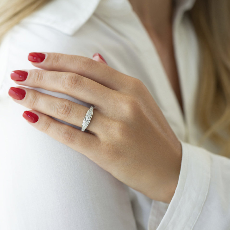 Prsten s diamanty Germaine