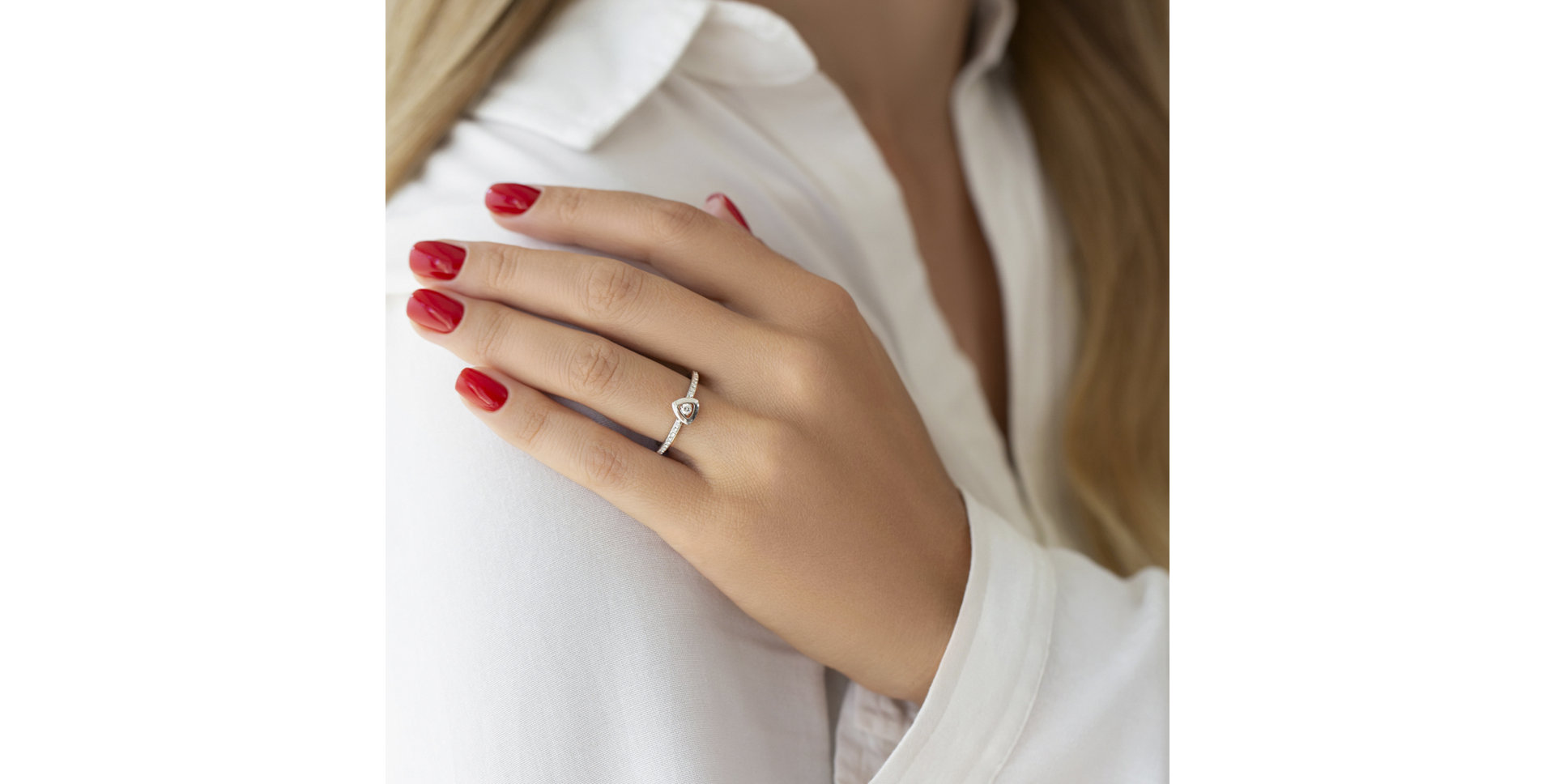 Prsten s diamanty Passion Triangle