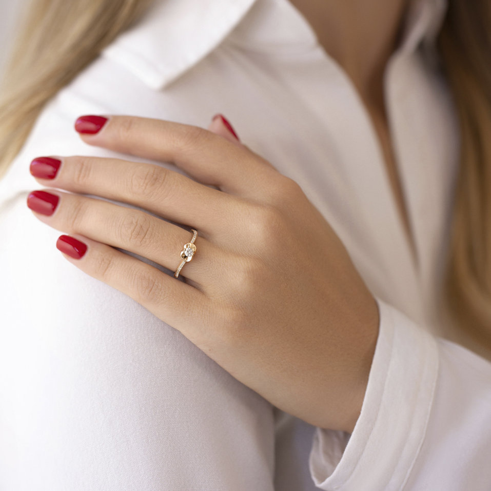 Prsten s diamanty Midnight Madame