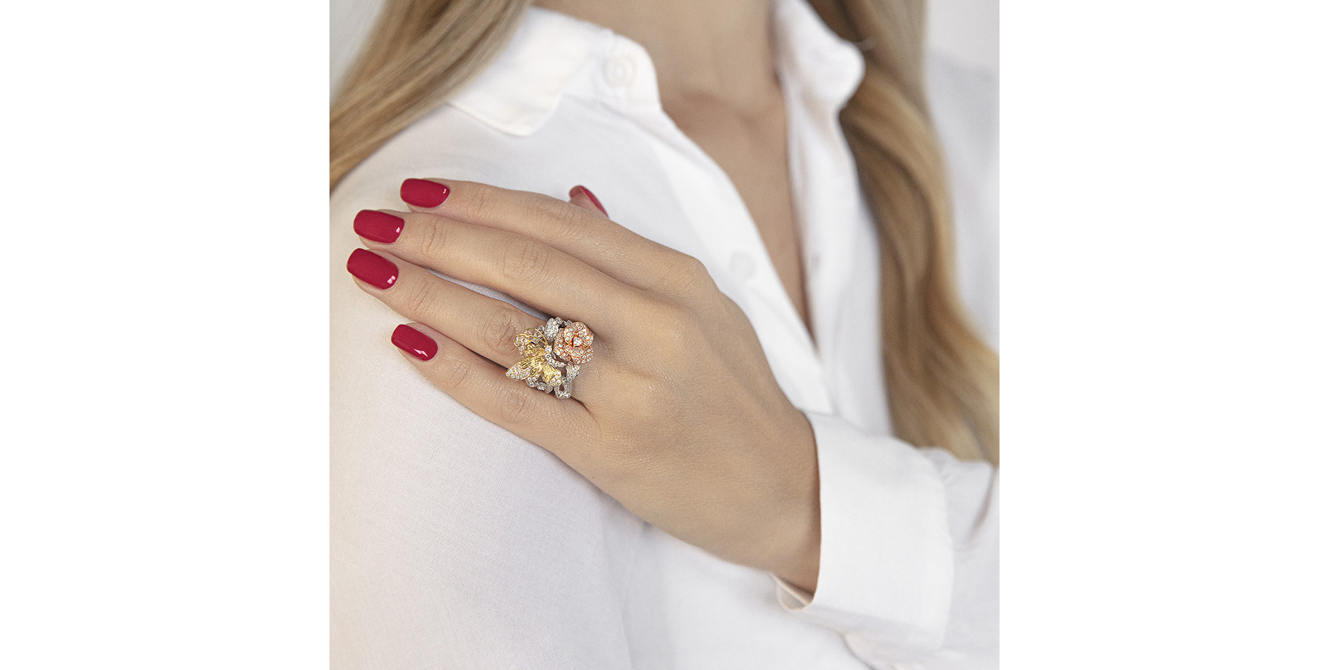 Prsten s diamanty Butterfly Desire