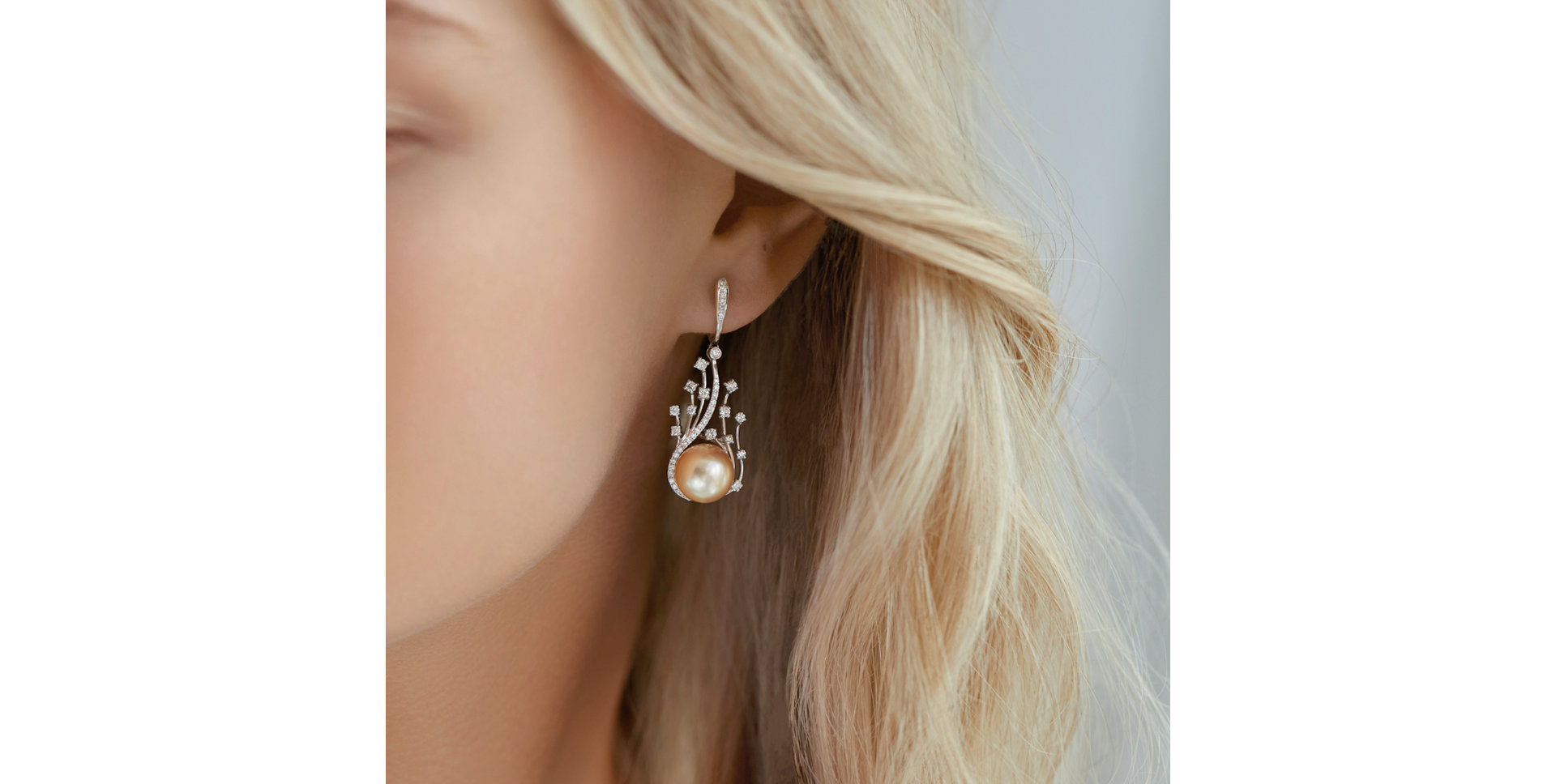 Náušnice s perlou a diamanty Venus Secret