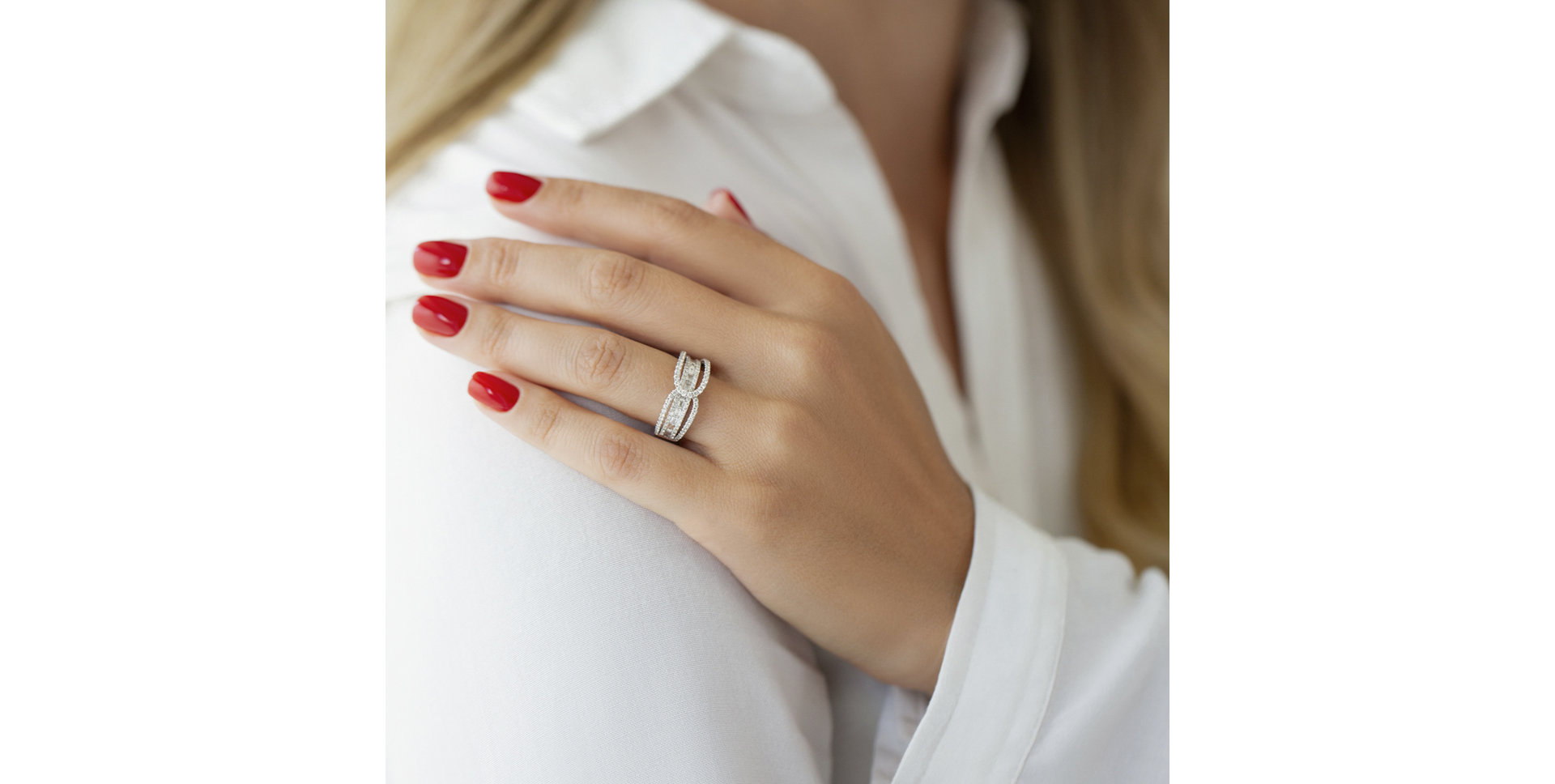 Prsten s diamanty Steven