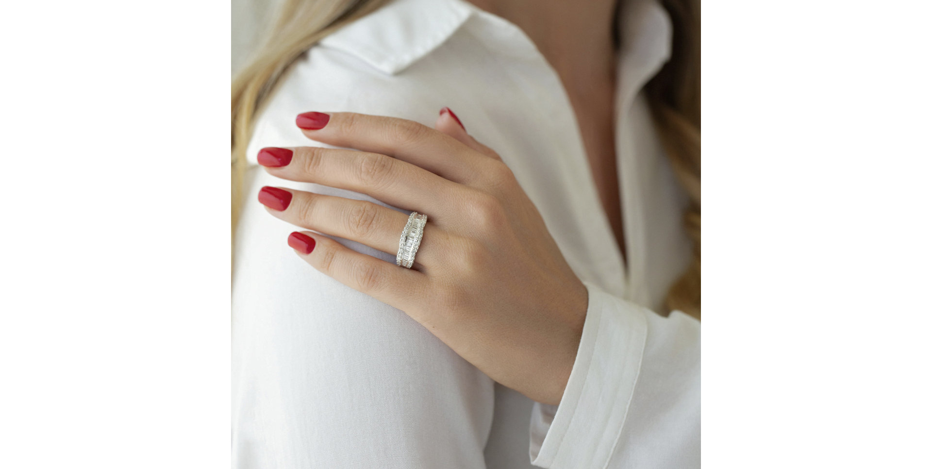 Prsten s diamanty Romaric