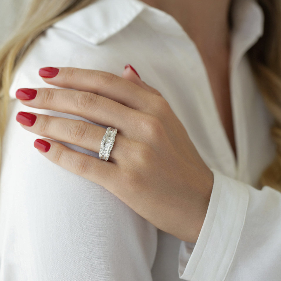 Prsten s diamanty Romaric