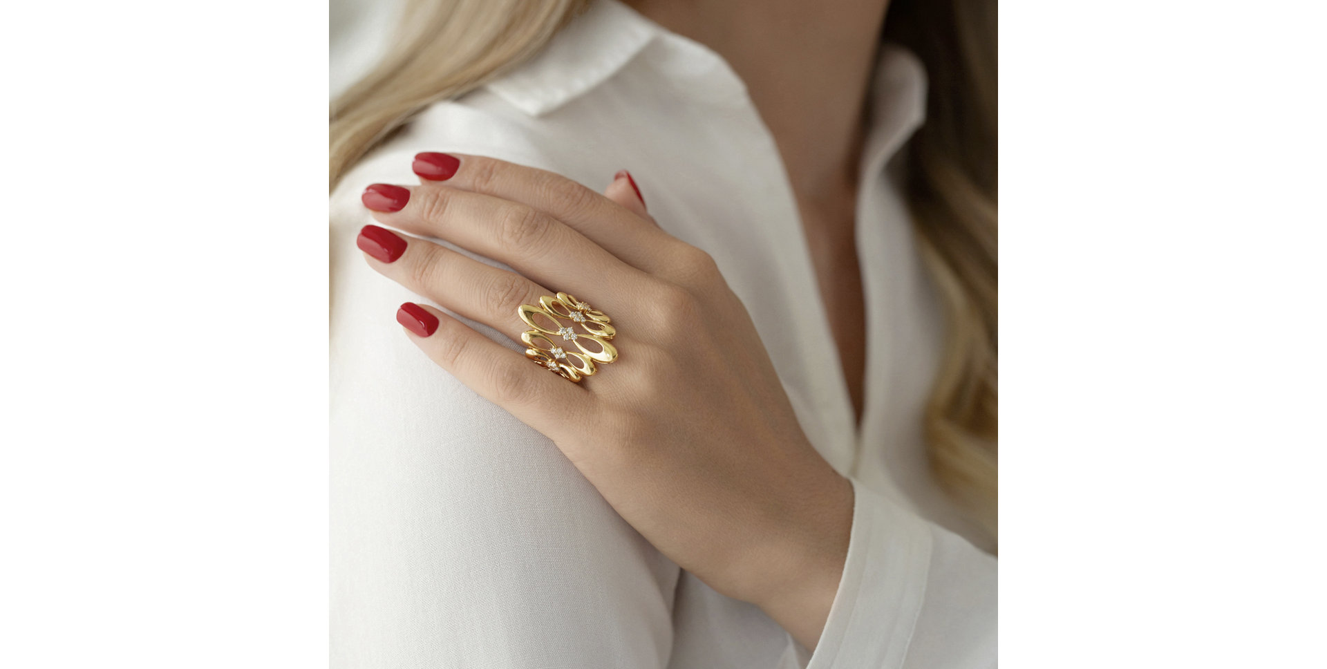 Prsten s diamanty Venus Constellation