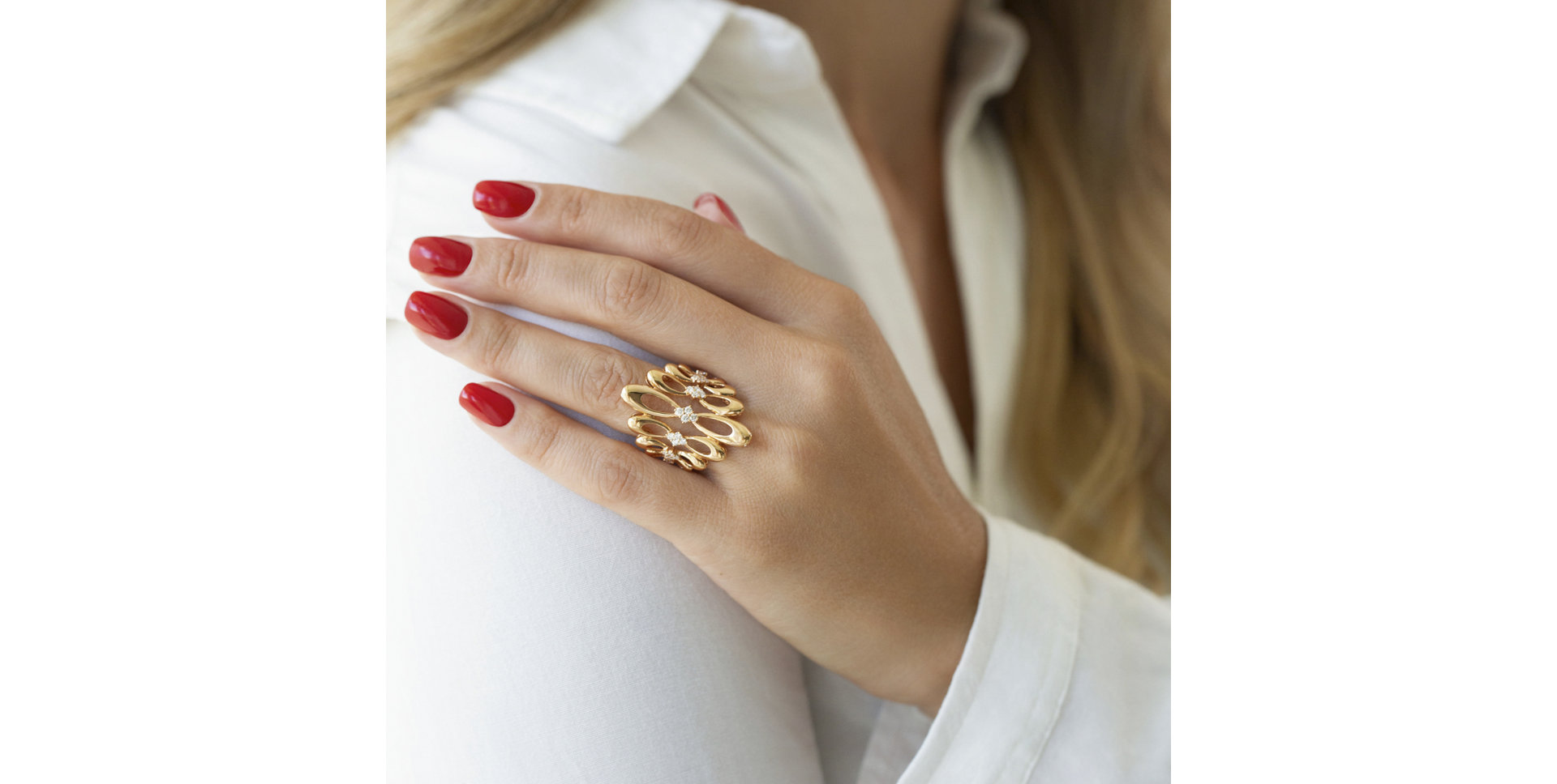 Prsten s diamanty Venus Constellation