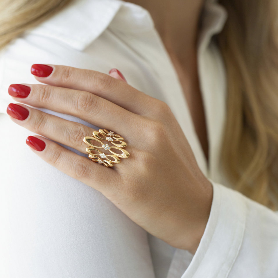 Prsten s diamanty Venus Constellation