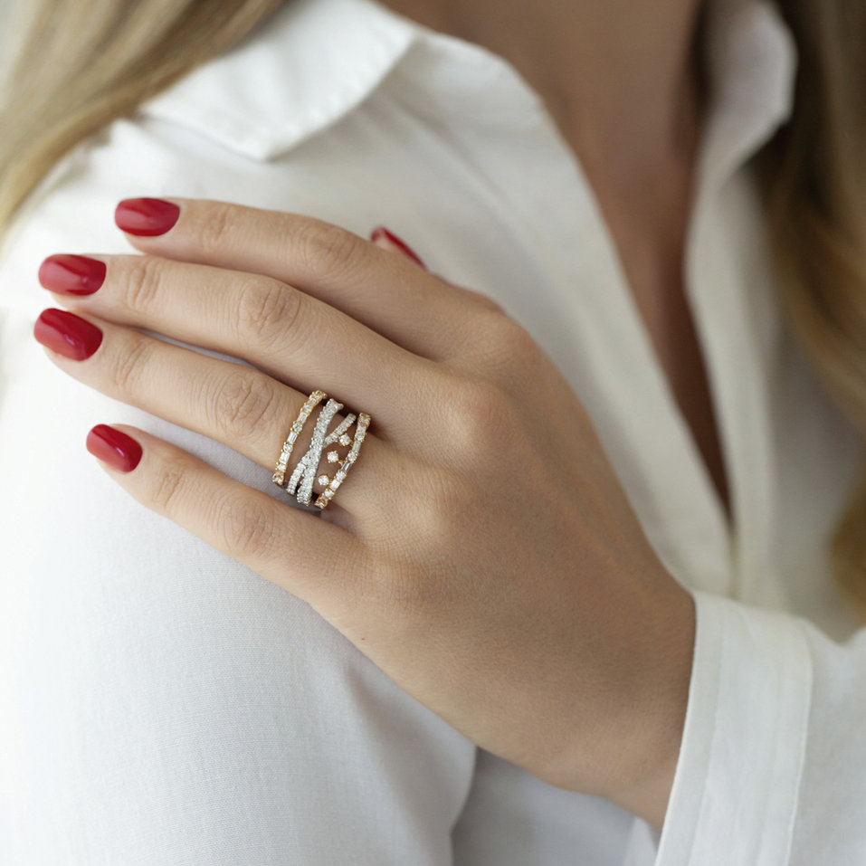 Prsten s diamanty Aphrodite Sin