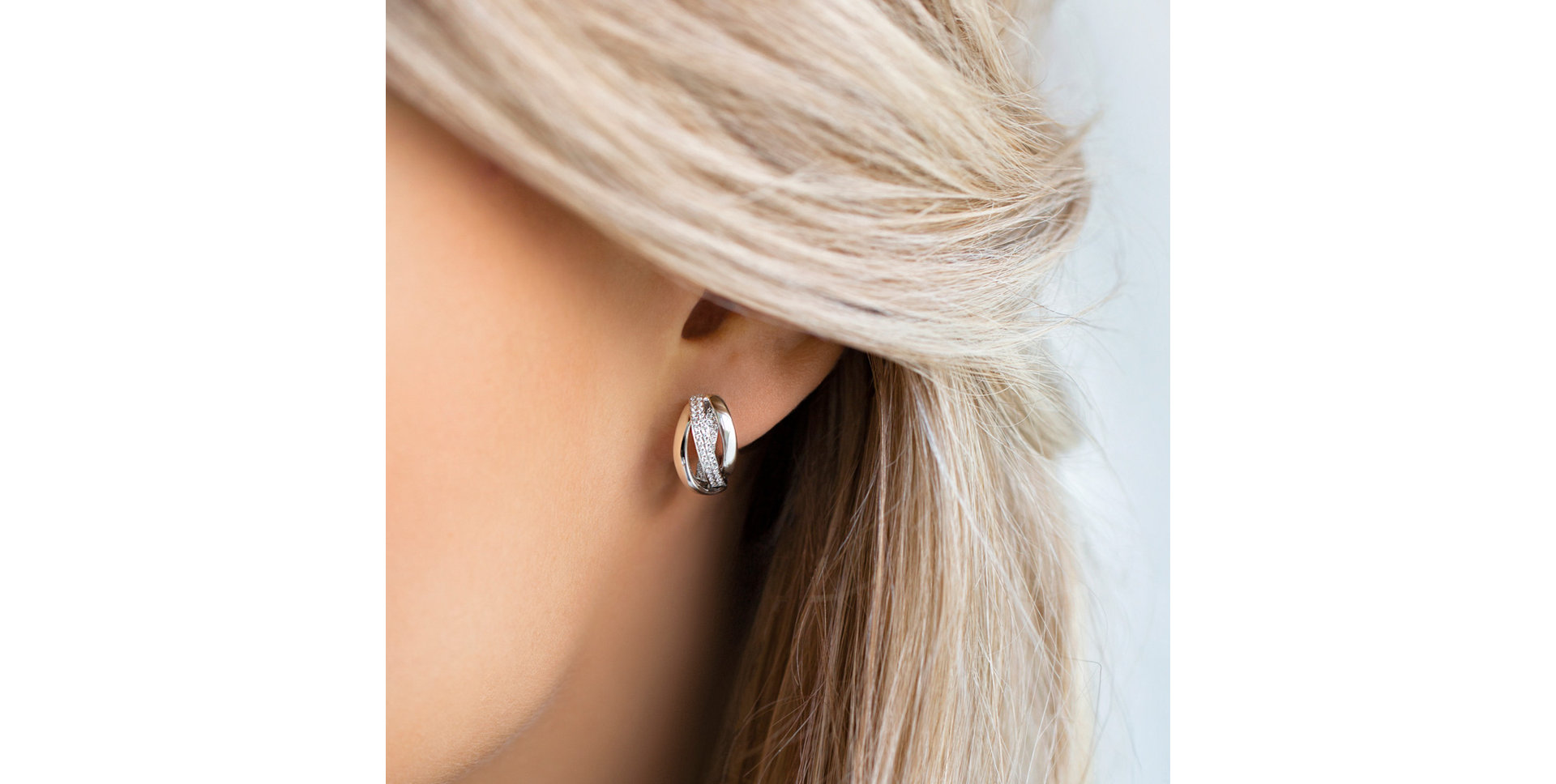 Náušnice s diamanty Charming Ray