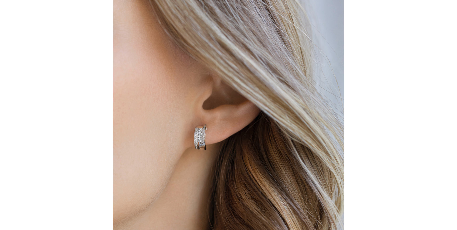 Náušnice s diamanty Galaxy Secret