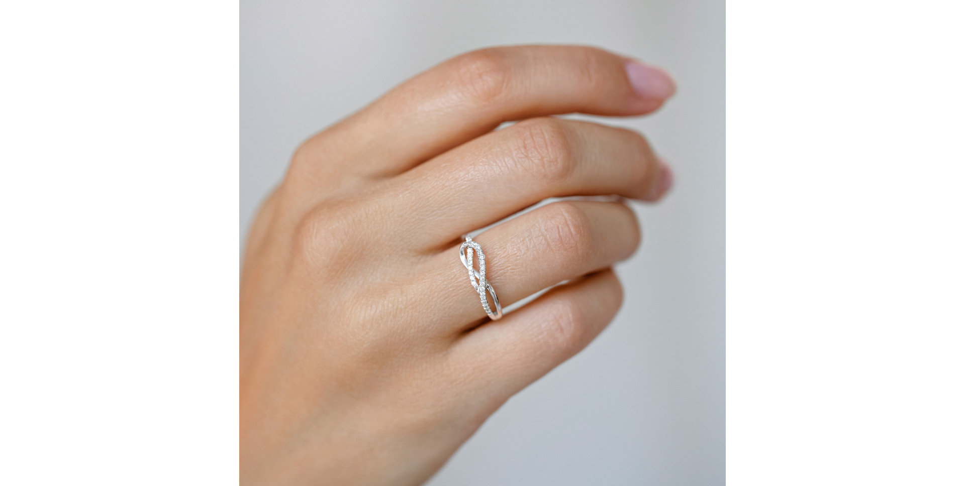 Prsten s diamanty Diamond Ripple