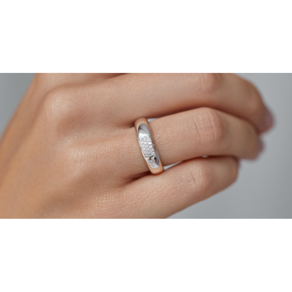 Prsten s diamanty Princess Touch