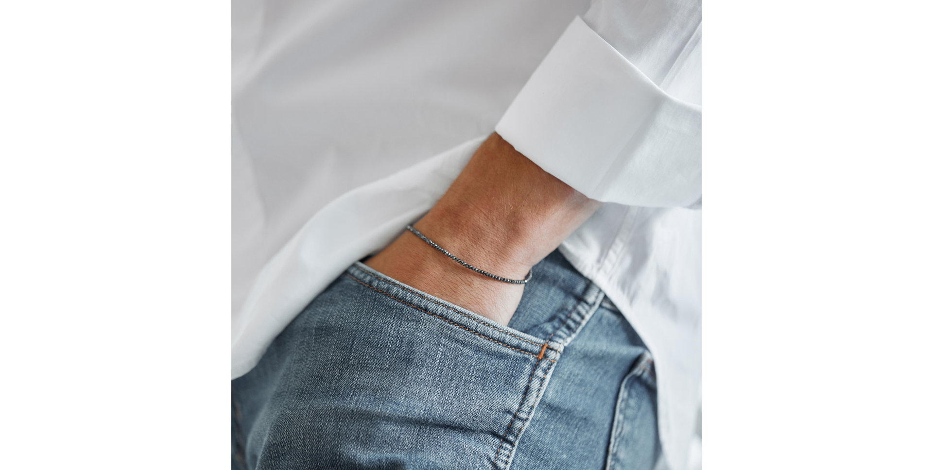 Náramek s černými diamanty Darkness