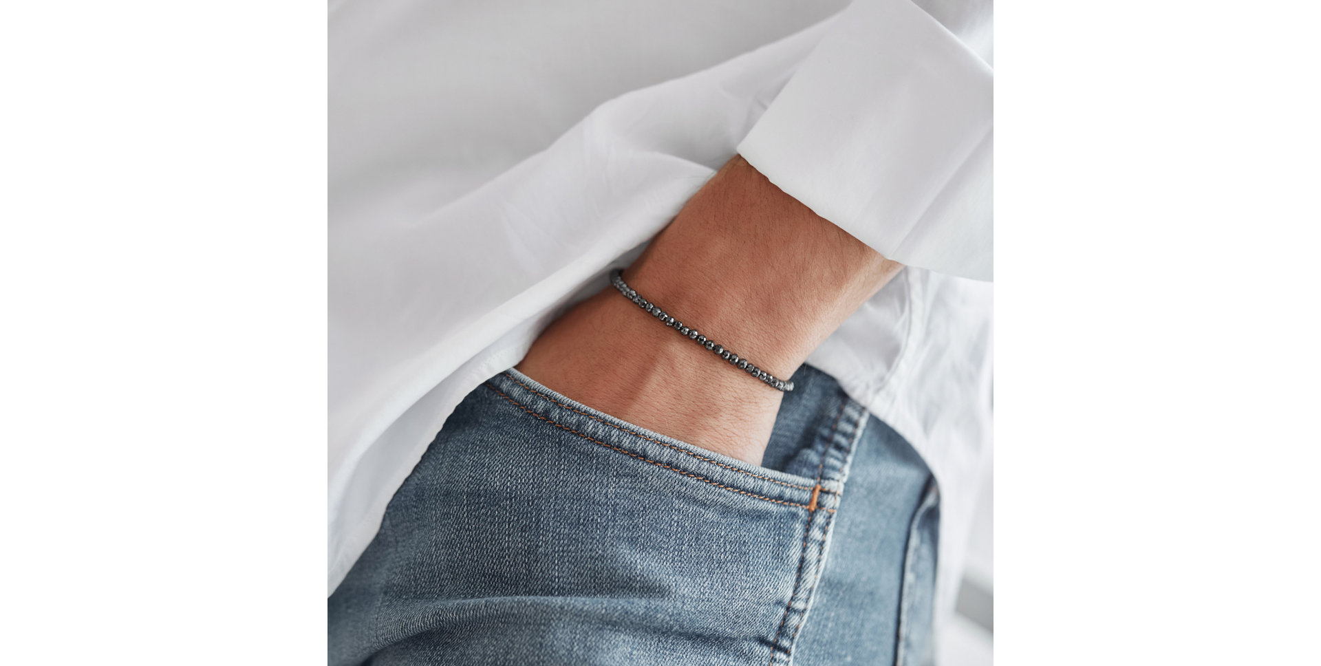 Náramek s černými diamanty Darkness