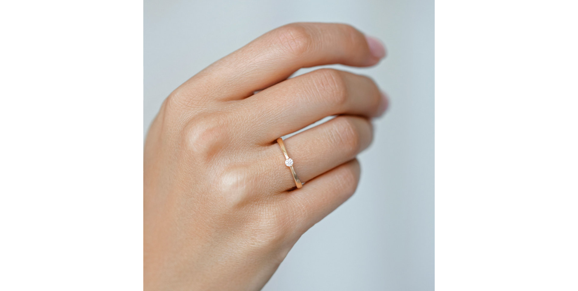 Prsten s diamantem Love Story