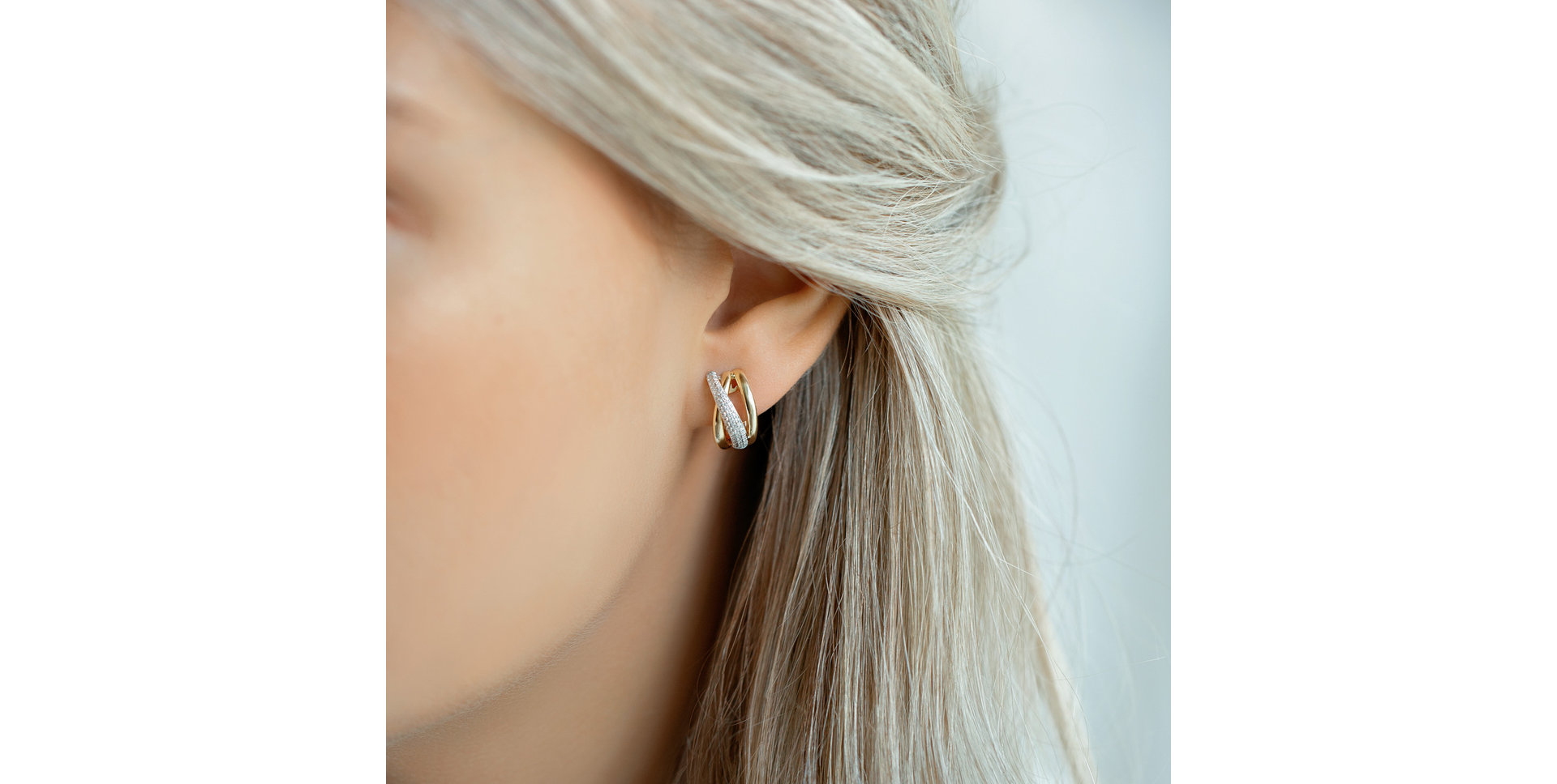 Náušnice s diamanty Moon Opium