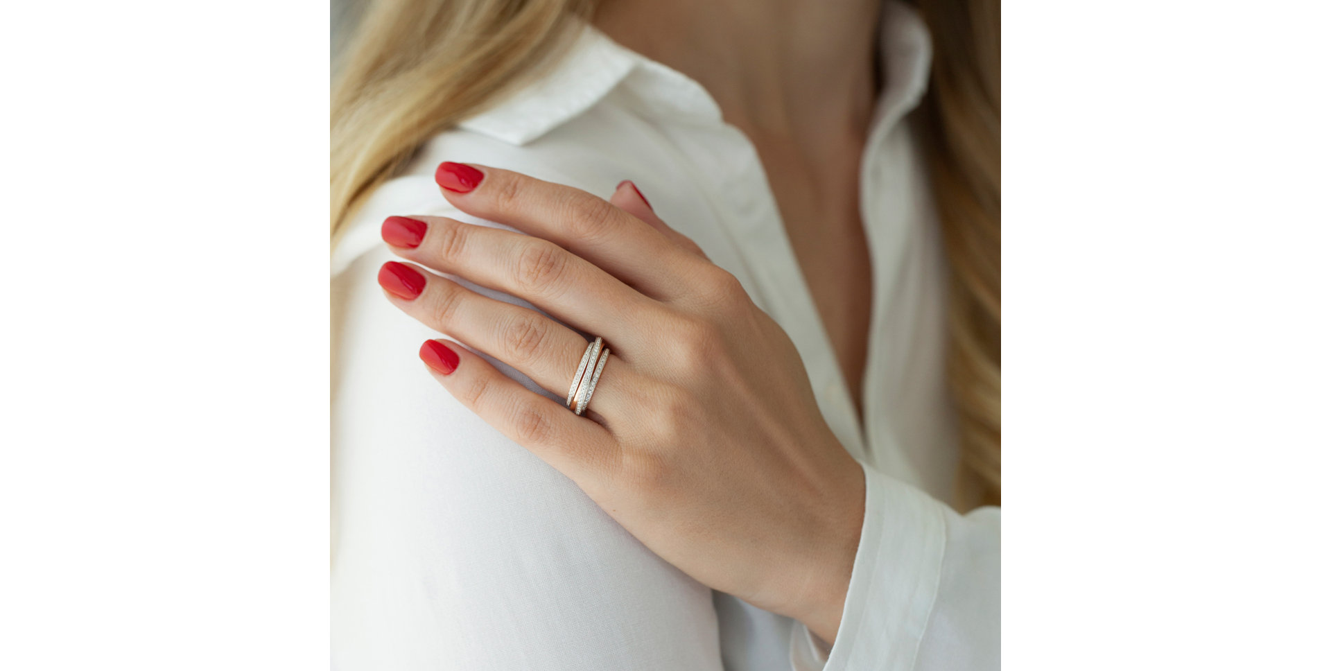 Prsten s diamanty Princess Dawn