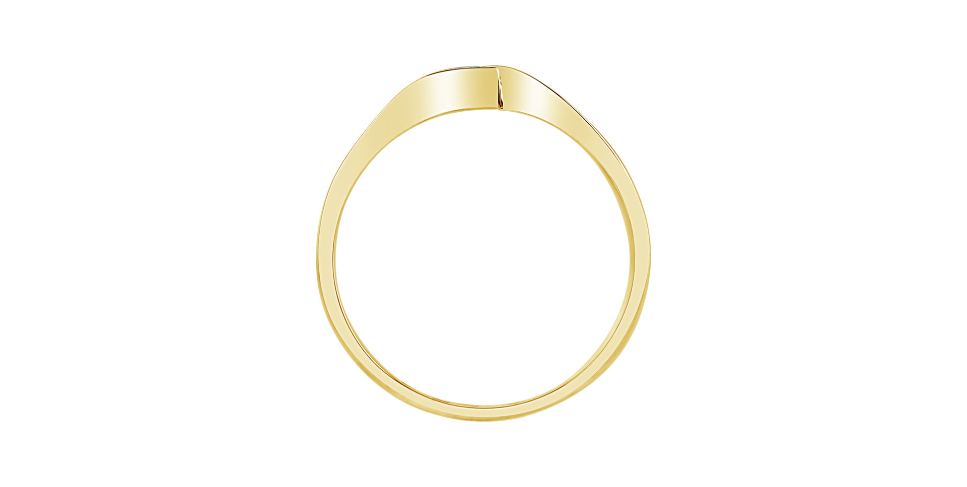 Prsten s diamantem Wave of Love