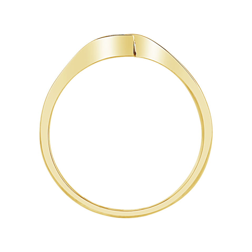 Prsten s diamantem Wave of Love