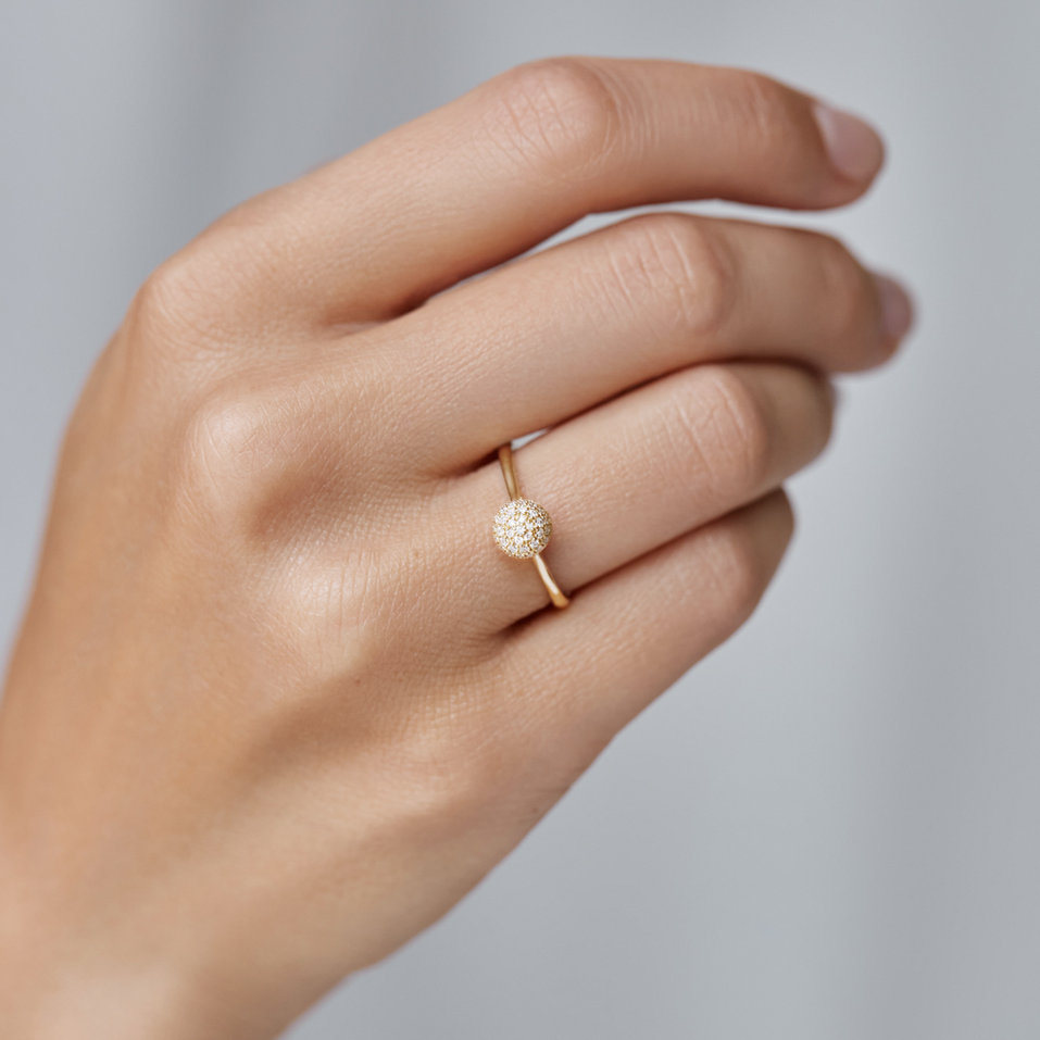 Prsten s hnědými diamanty Monarch Desire