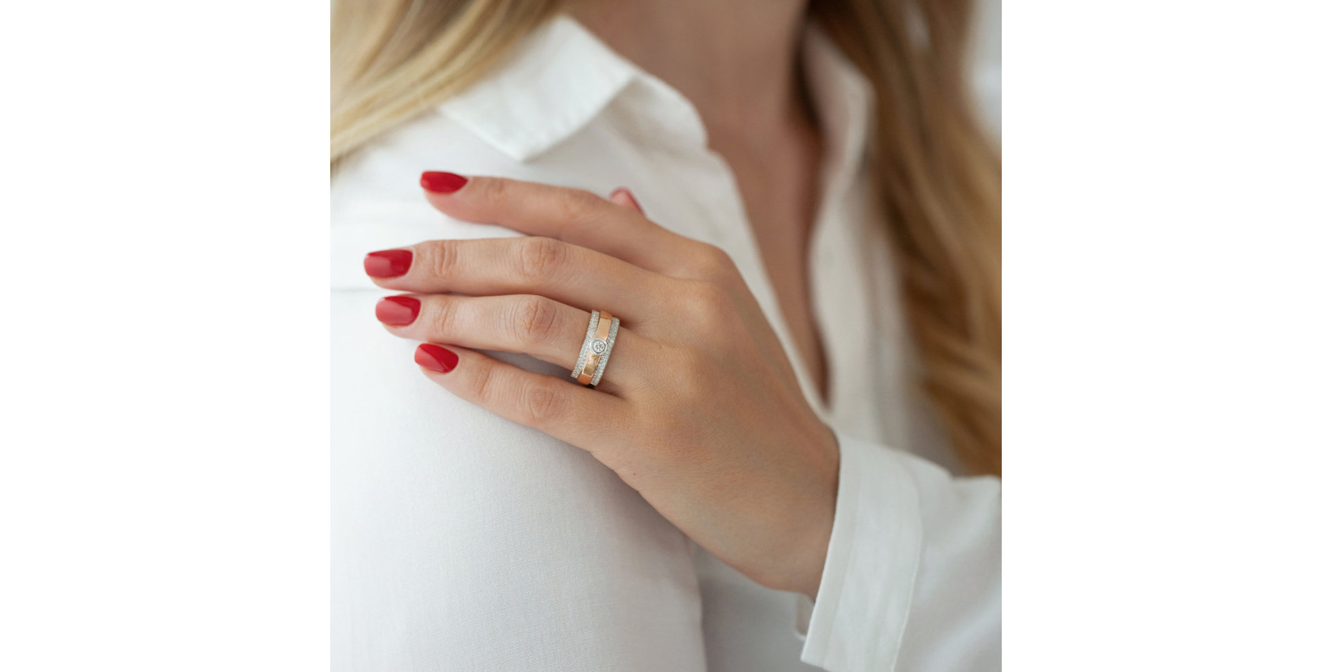 Prsten s diamanty Goddess Touch