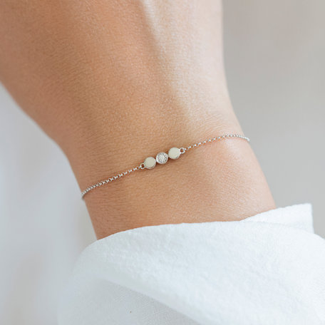 Náramek s diamantem Sparkling Circles