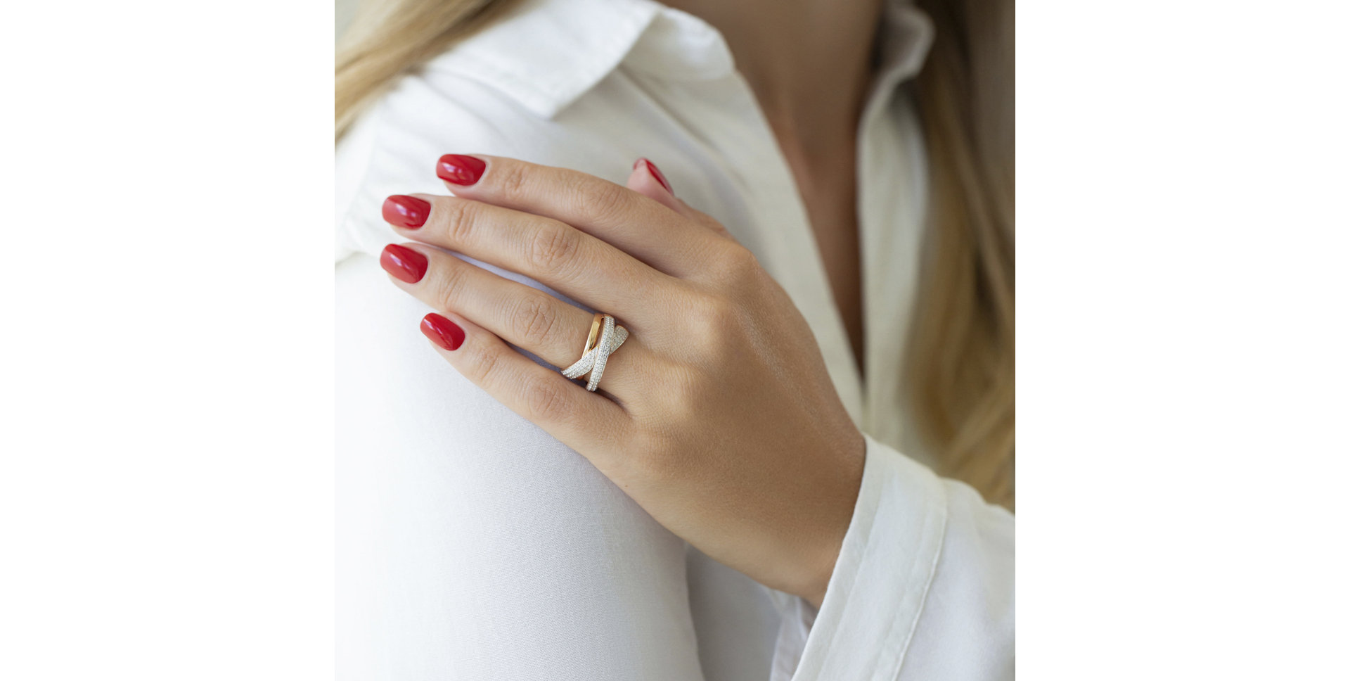 Prsten s diamanty Honoré