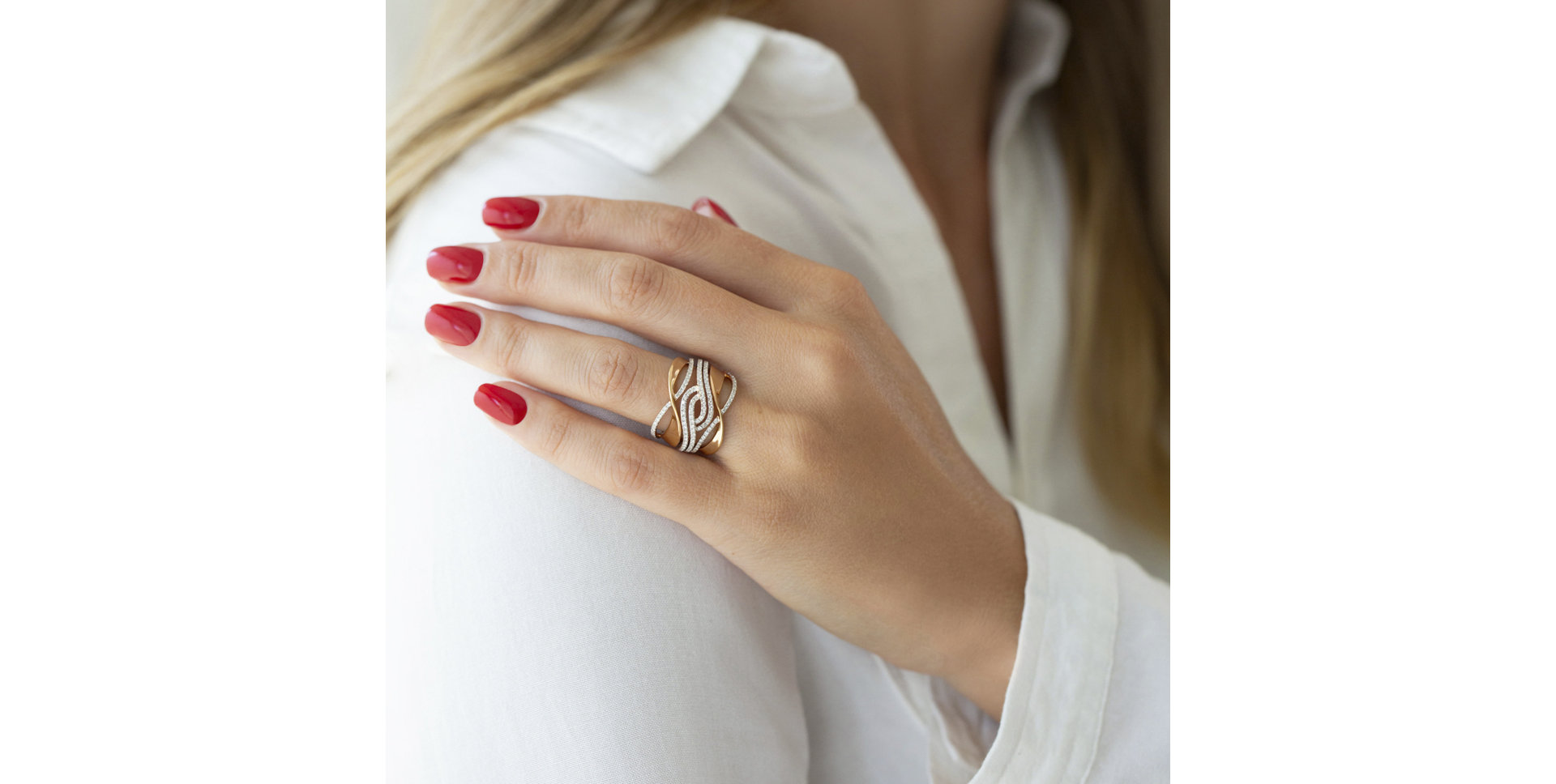 Prsten s diamanty Tangled Diamond