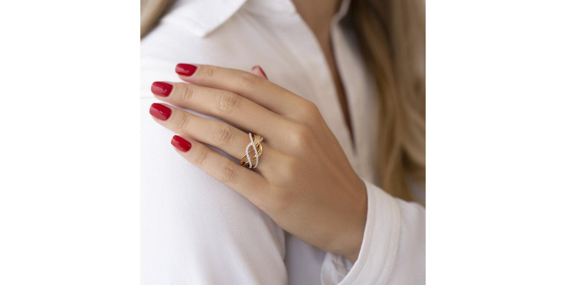 Prsten s diamanty Pink Dream