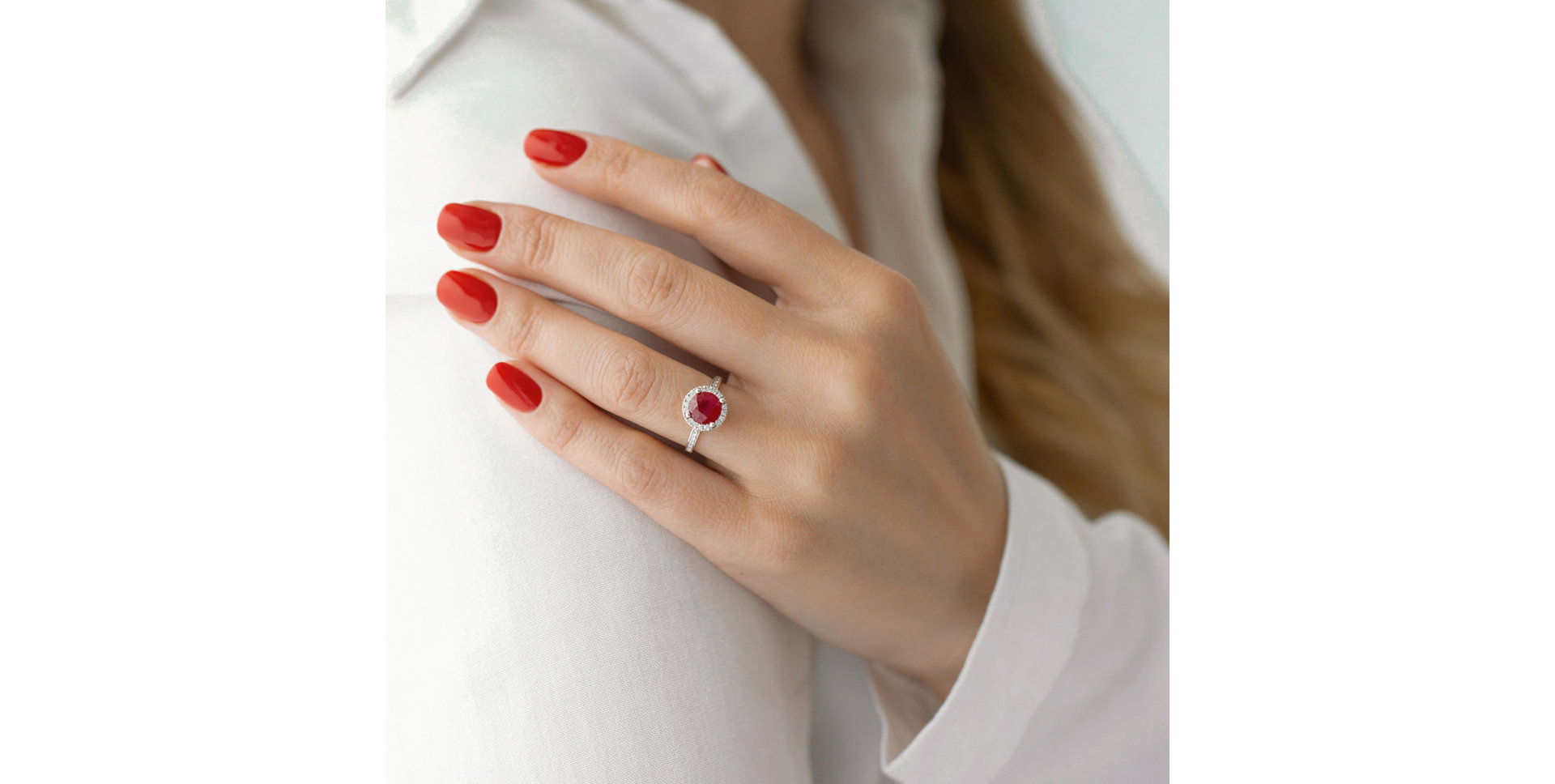 Prsten s rubínem a diamanty Sin Signature