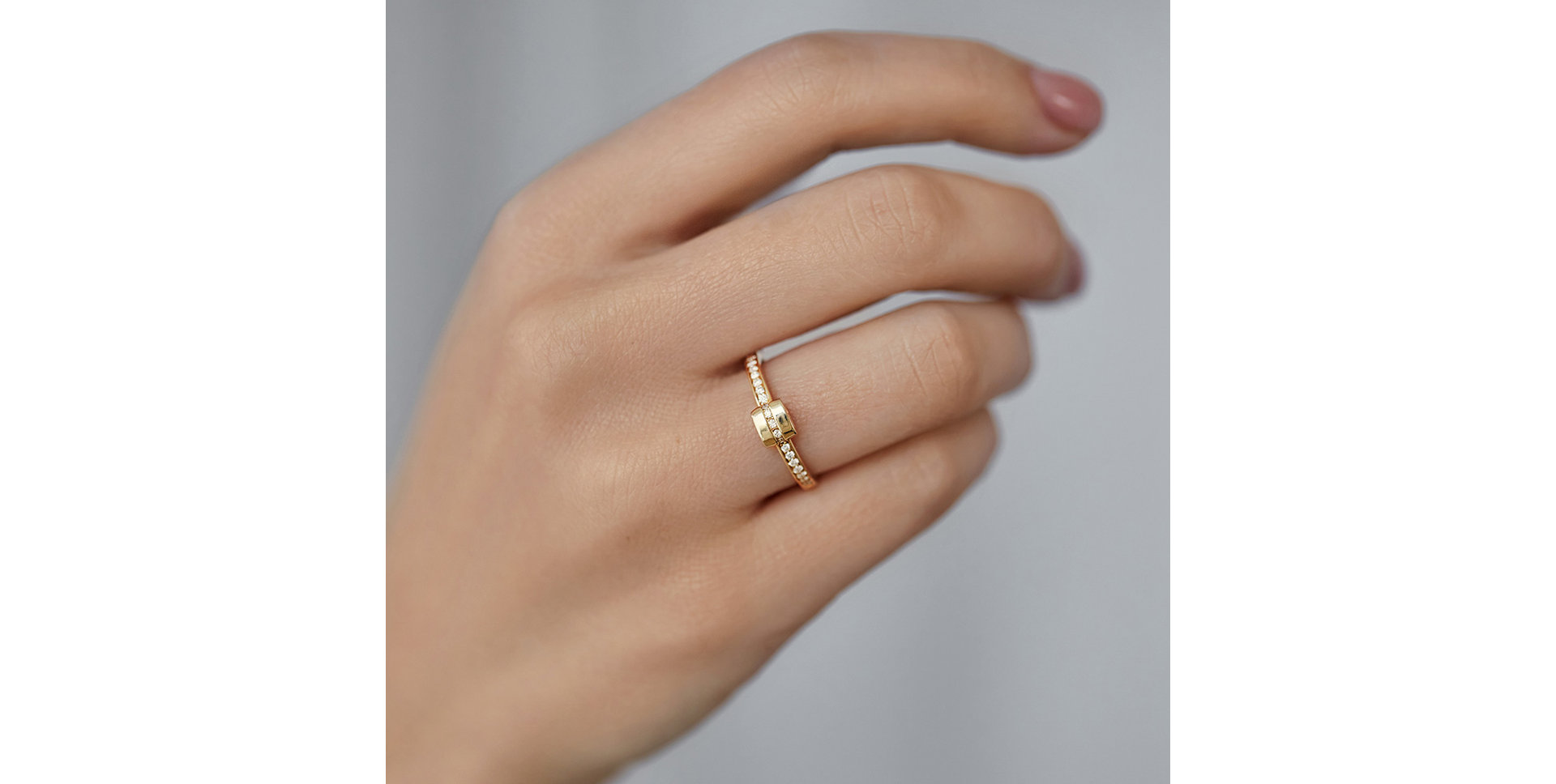 Prsten s diamanty Square Galaxy