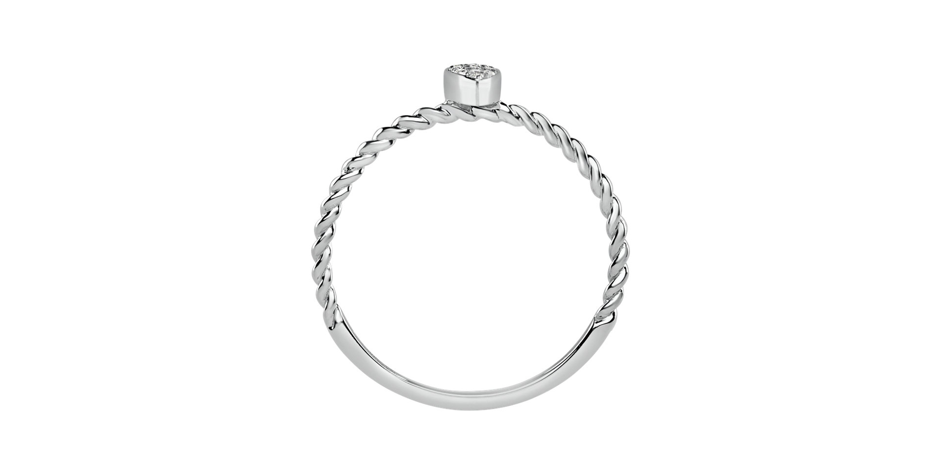 Prsten s diamanty Endless Drop