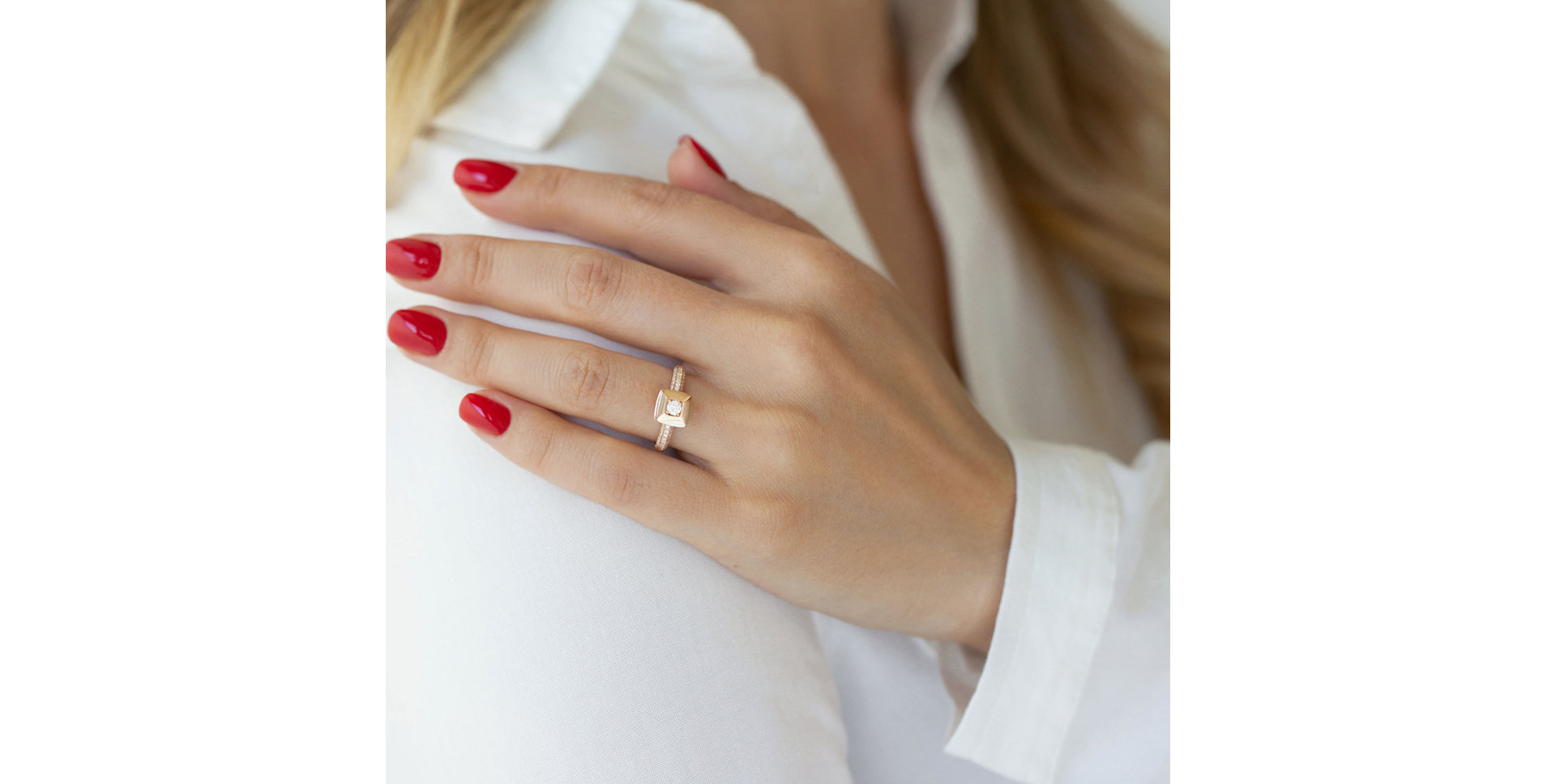 Prsten s diamanty Calming Space