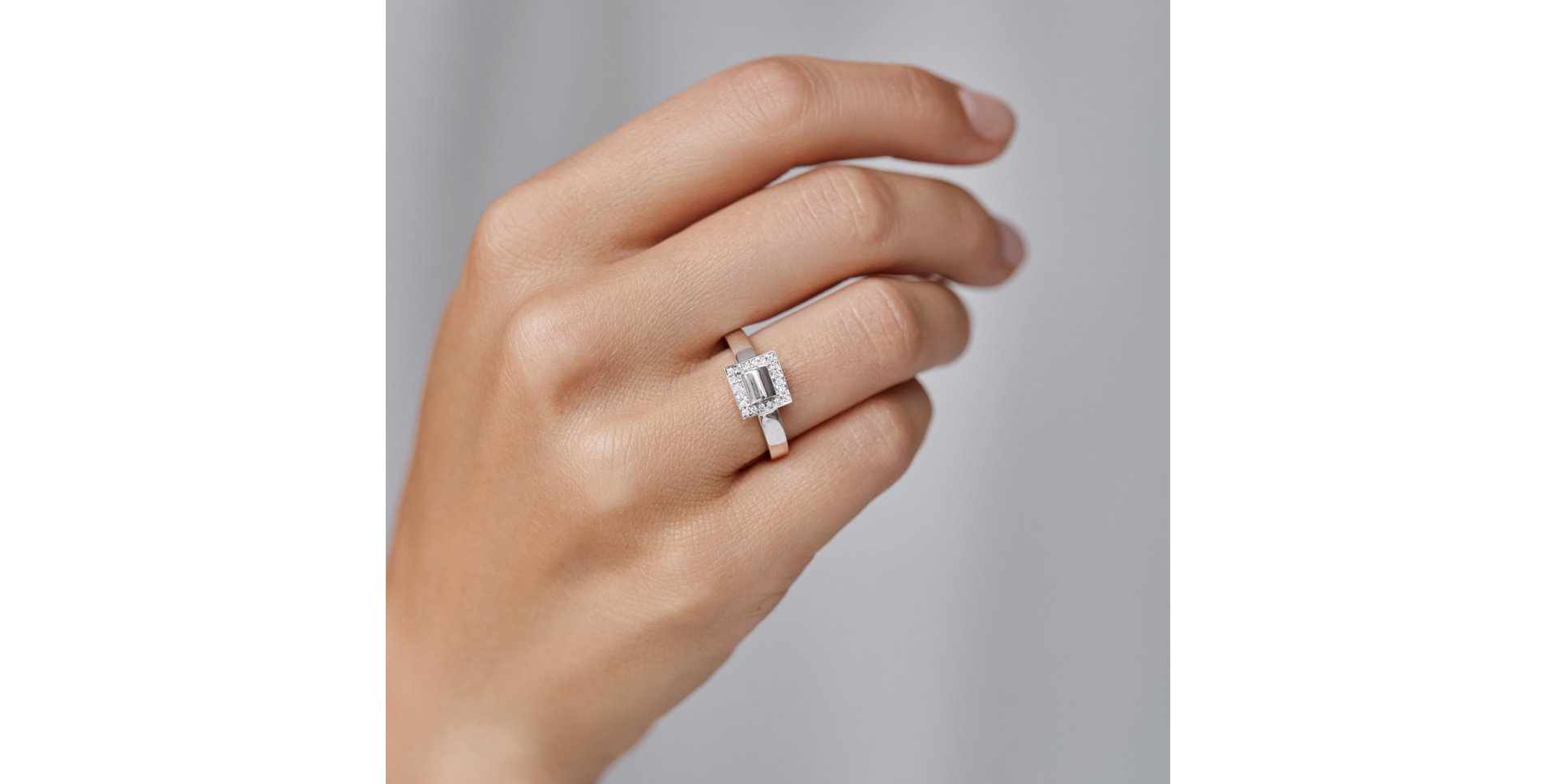 Prsten s diamanty Sun Space