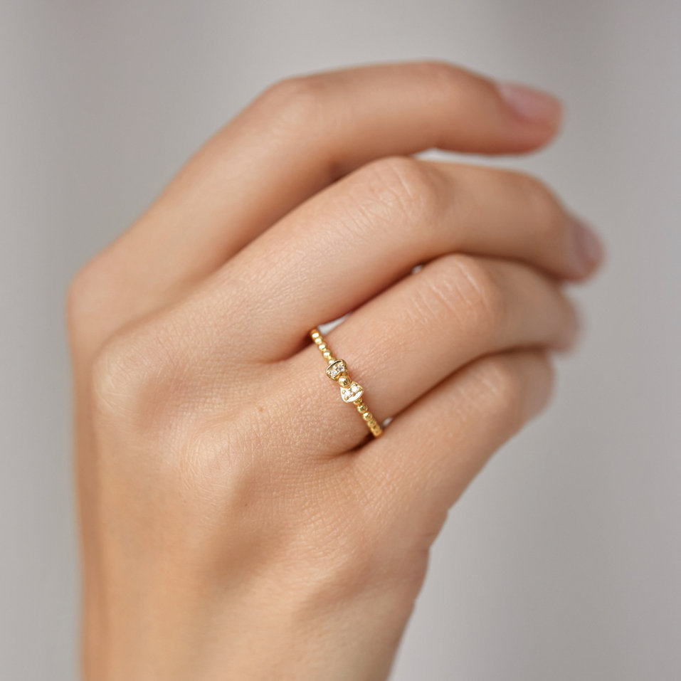 Prsten s diamanty Fairytale Ribbon